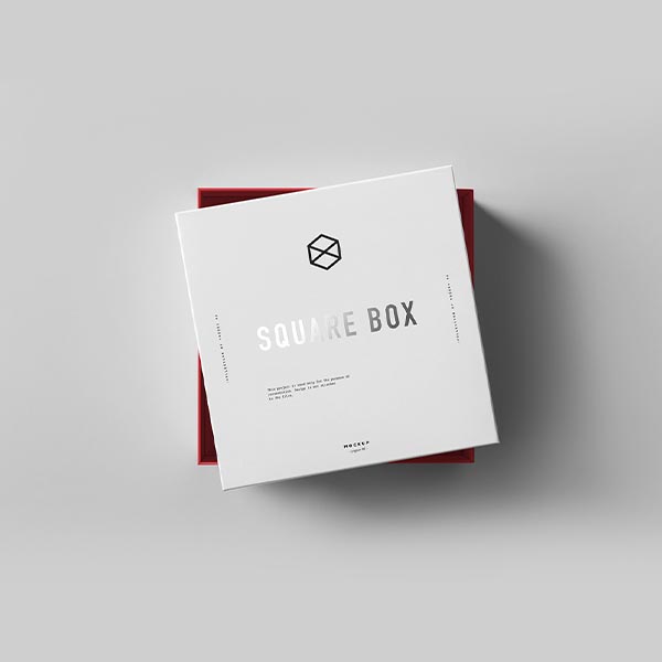 square boxes with lids
