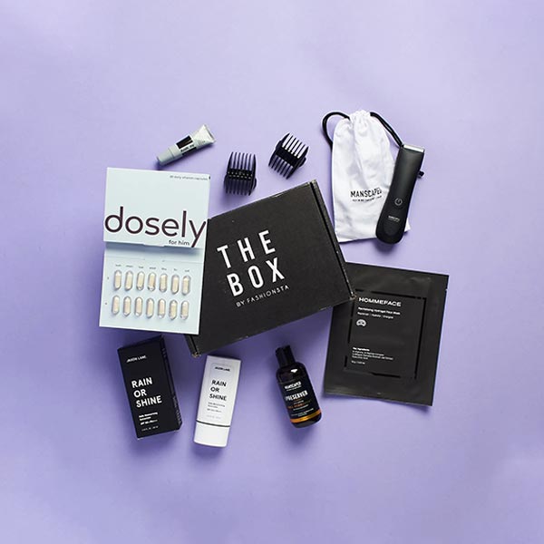 Subscription Boxes For Men with logo