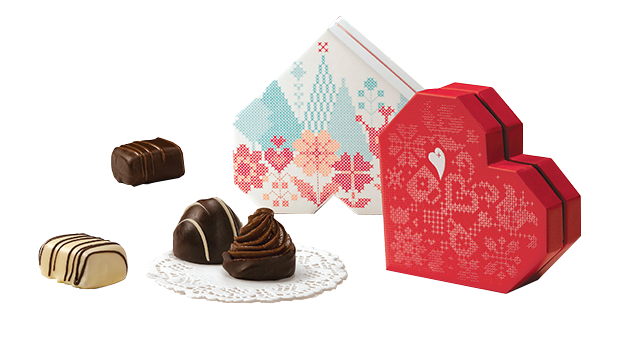 valentine chocolate packaging