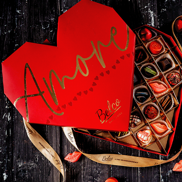valentines day chocolate heart box
