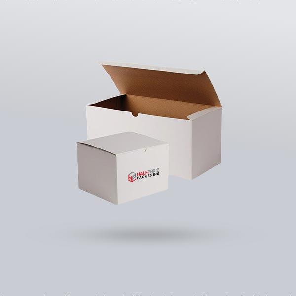 white boxes packaging