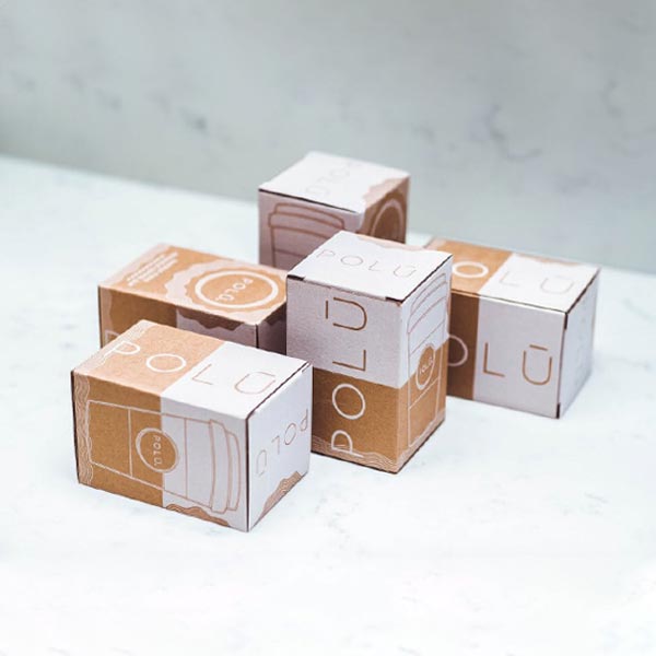 white kraft packaging boxes