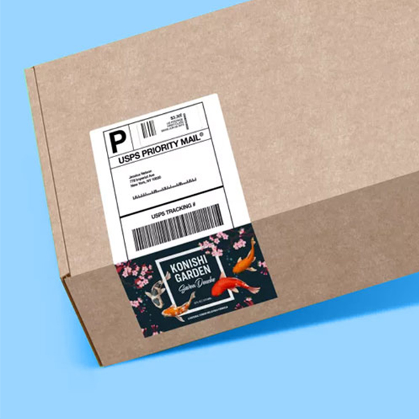 yellow shipping tags